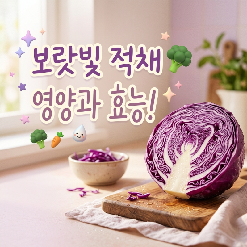 보라색 양배추 적채 효능과 영양 성분, 보관 및 활용법 총정리