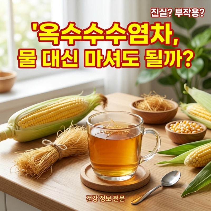 옥수수수염차효능 5가지 및 부작용! 물 대신 마셔도 될까? (한 달 후기)
