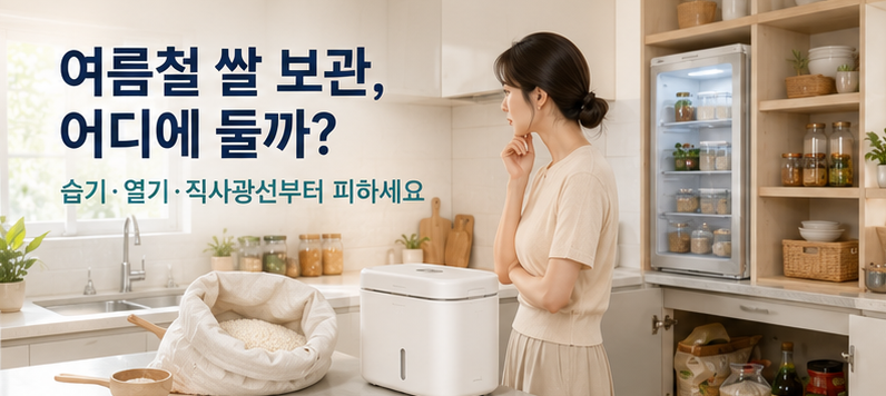 보만 진공쌀통부터 미락·쿠보닉까지, 여름철 쌀 보관 환경별 선택법