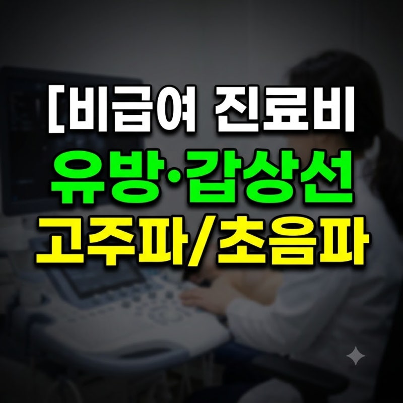 비급여 3편(건강보험심사평가원 근거 자료 )여성·갑상선 비급여 진료비 완벽 가이드: 유방 ....
