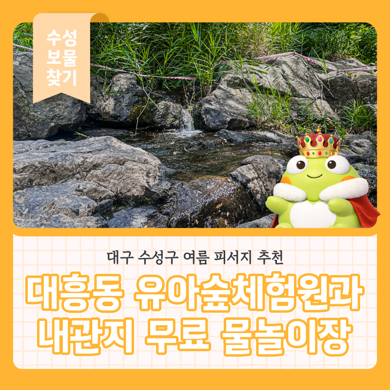 대구 수성구 여름 명소 숲속에서 즐기는 대흥동 유아숲체험원과 내관지 무료 물놀이장