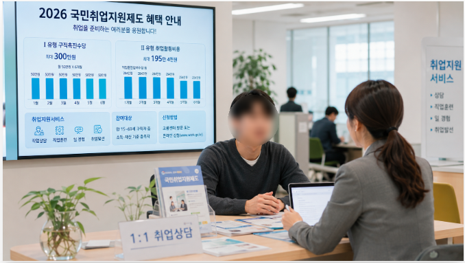 2026 국민취업지원제도 총정리｜월 60만원 구직촉진수당·1·2유형 자격조건·신청방법