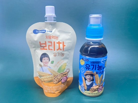베베쿡 처음먹는 유기농보리차 후기, 파우치와 PET 차이까지 정리