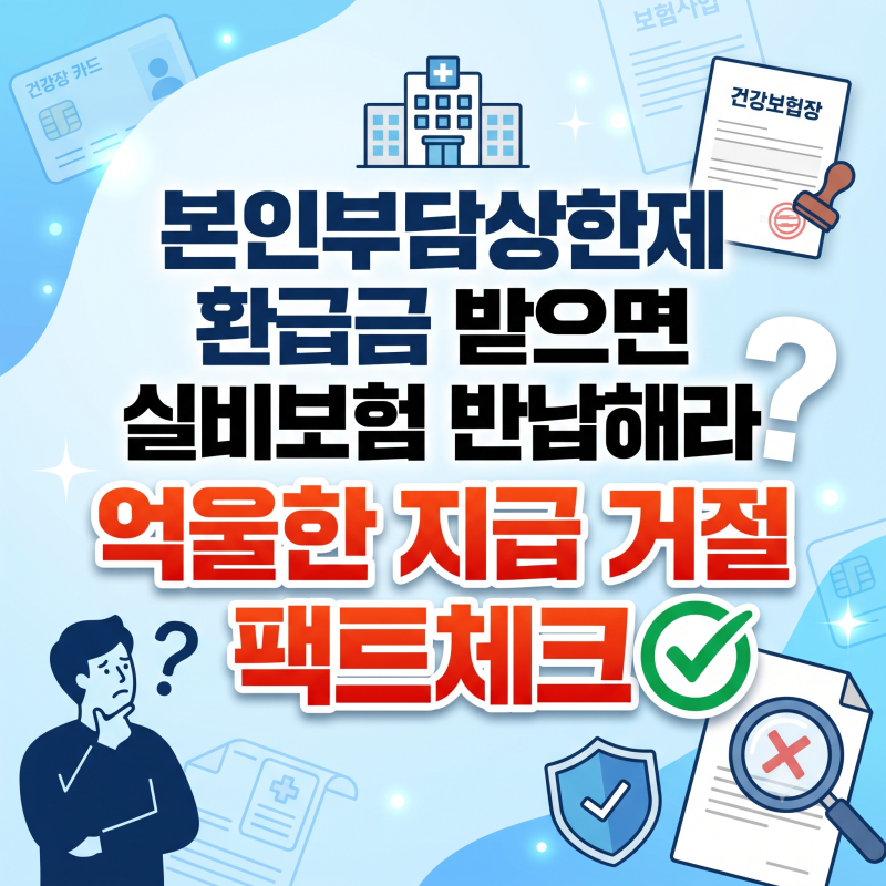 본인부담상한제 환급금 받으면 실비보험 반납해라? 억울한 지급 거절 팩트체크