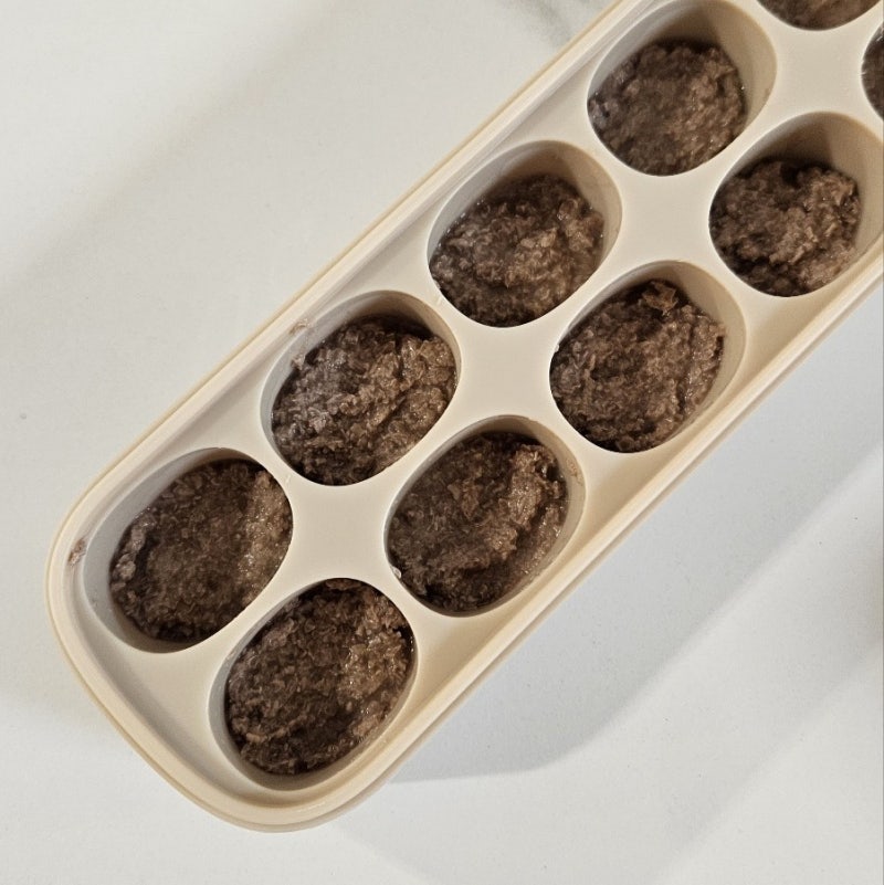 초기 토핑 이유식ㅣ 소고기 큐브 만들기