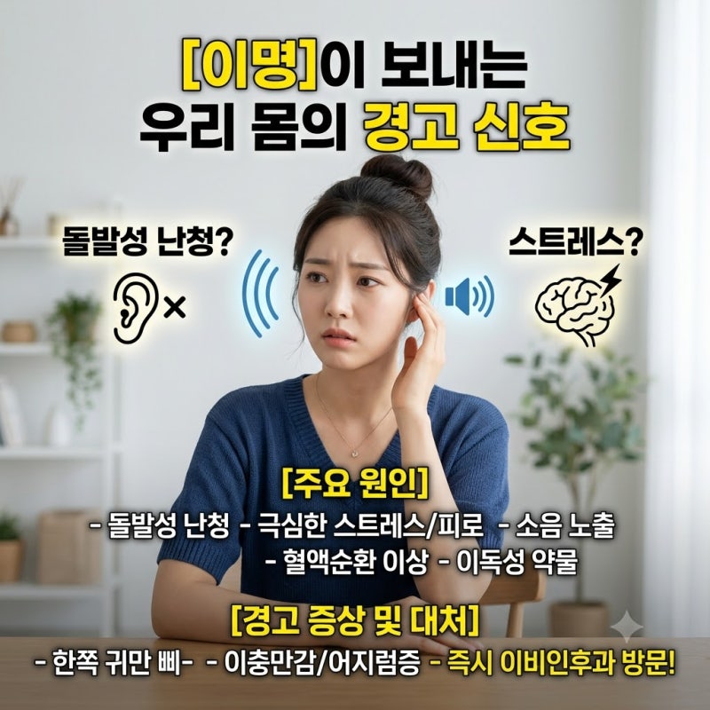 돌발성 난청? 스트레스? [이명]이 보내는 우리 몸의 경고 신호
