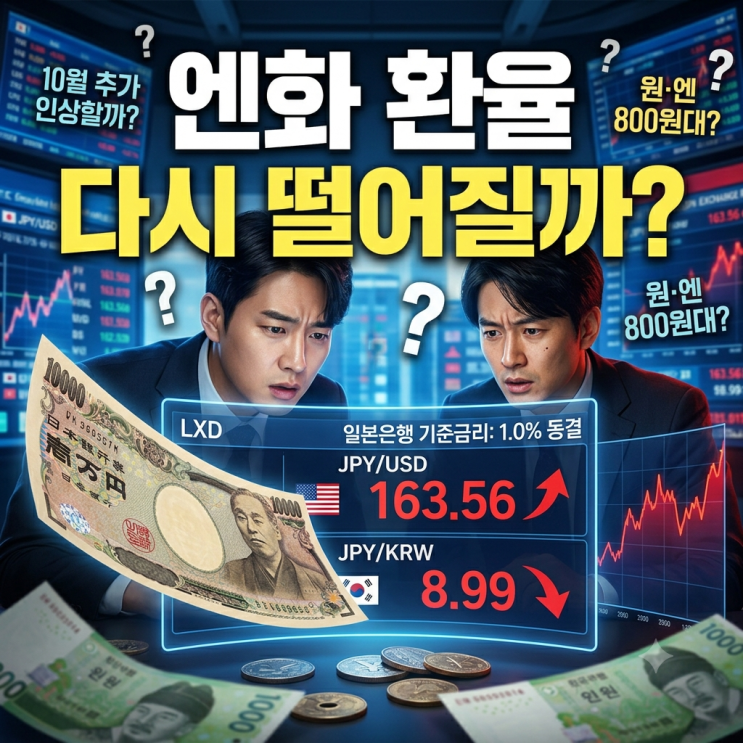 <b>일본은행 기준금리</b> 1% <b>동결</b> 전망 “엔화 환율 다시 떨어질까?”