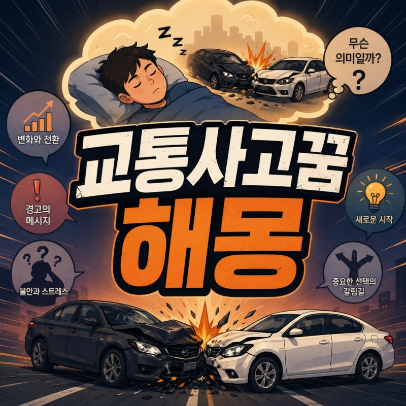 교통사고꿈 해몽, 사고 나는 꿈의 반전 의미와 주의사항