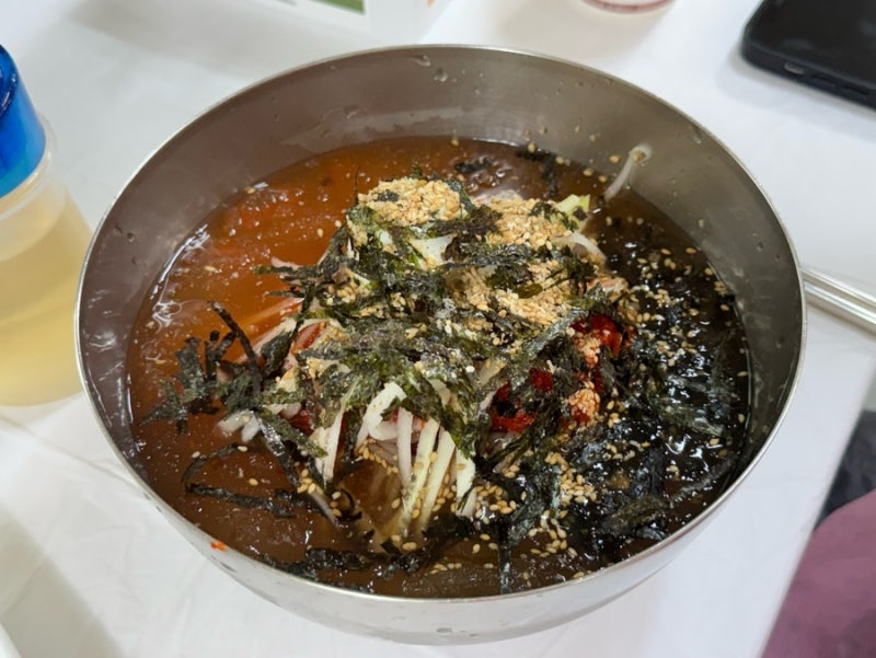 삼척 근덕 맛집 장호막국수 물막국수 비빔막국수 뼈해장국 다 먹은 후기