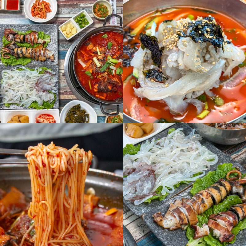 45년 전통 제주 횟집 서귀포 한치물회 도민맛집 모슬포항