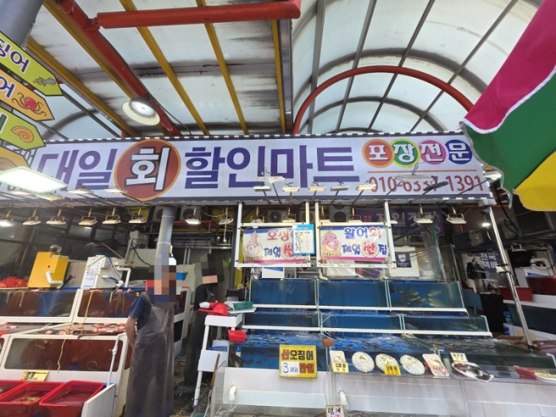 속초중앙시장 가성비 회포장 대일수산 오징어회 맛집 내돈내산 후기