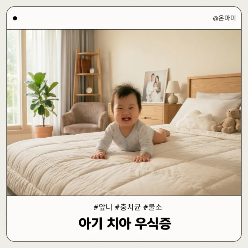 아기 치아 우식증 앞니 하얀 반점 밤중 수유와 충치균 예방법