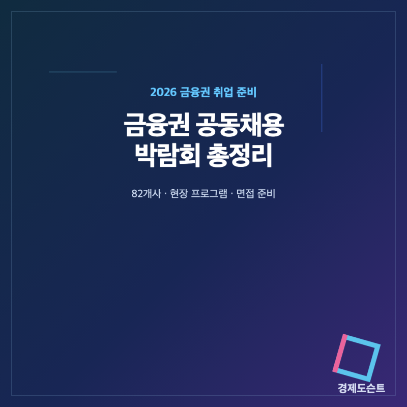 2026 금융권 공동채용 박람회 총정리｜참여기업·현장 프로그램·면접 준비방법