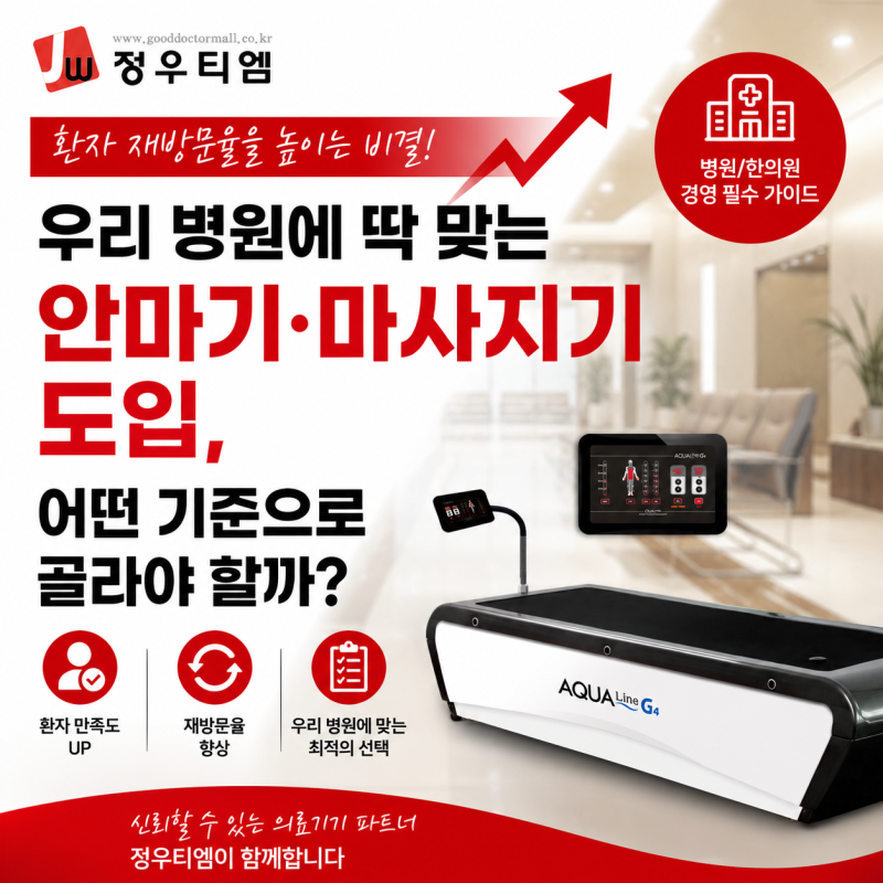[병원/한의원 필독] 우리 병원에 딱 맞는 안마기·마사지기 도입, 어떤 기준으로 골라야 할까?....