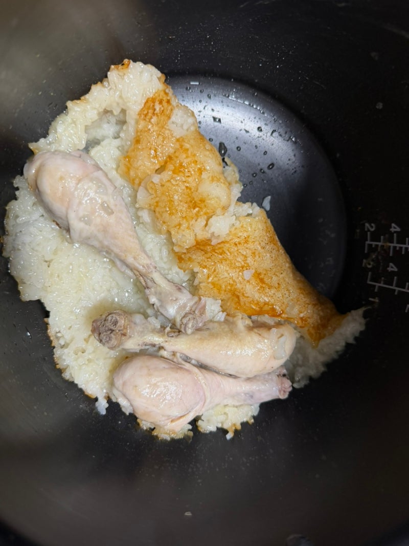 전기 압력 밥솥 누룽지 백숙 레시피 유아식단 닭 찹쌀 삼계탕 초간단 만들기