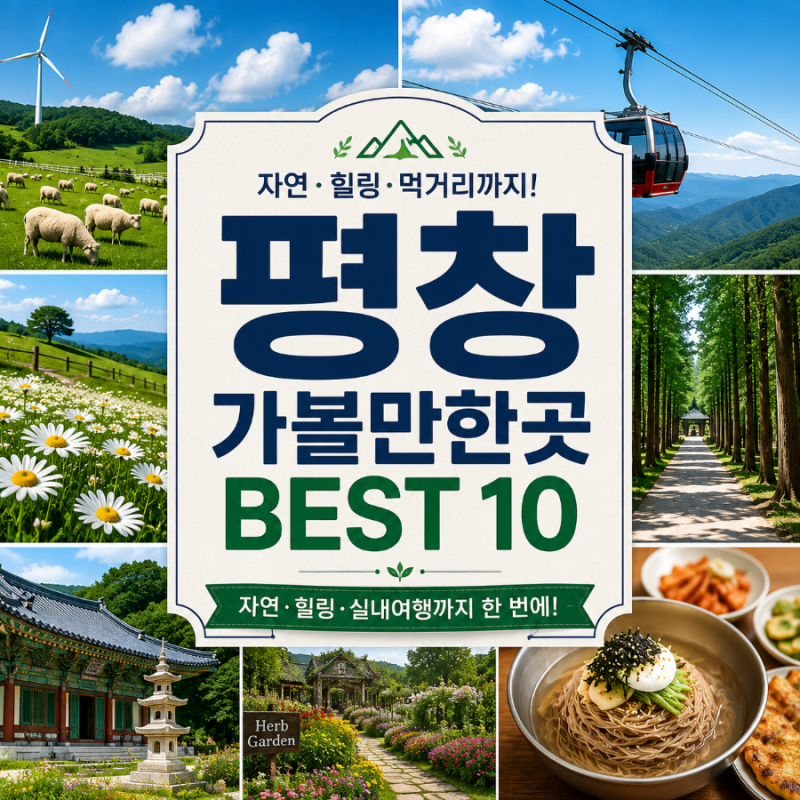 BEST 10 Places to Visit in Pyeongchang | Pyeongchang Travel Course to Enjoy Nature and Indoor Activities All at Once