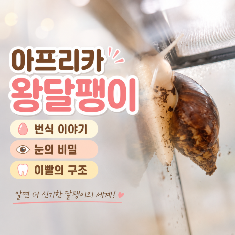 아프리카 왕달팽이, 달팽이 번식과 눈, 이빨의 비밀