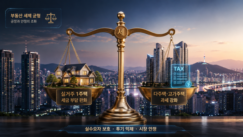 [부동산] 이재명 대통령 "보유세 차등 적용" 선언… '실거주 감면 vs 초고가·다주택 가중' 세....