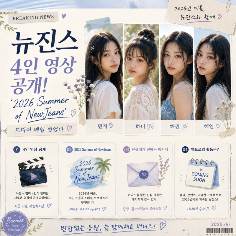 NewJeans' 4th Debut Anniversary Special: A Full Recap of the 2026 'Summer of NewJeans' with 4 Members