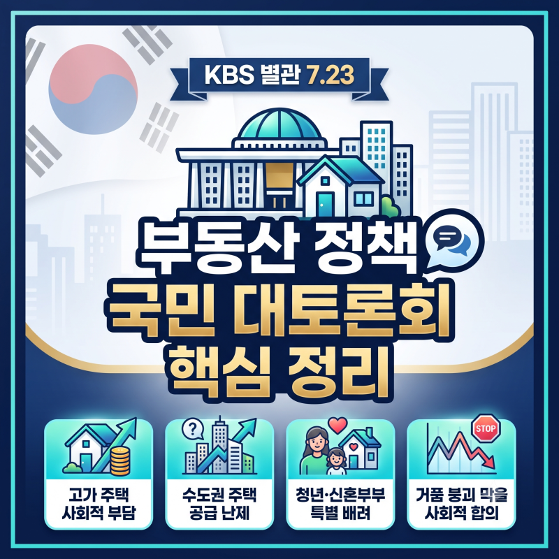 이재명 대통령의 부동산 정책 대토론회 핵심 정리!