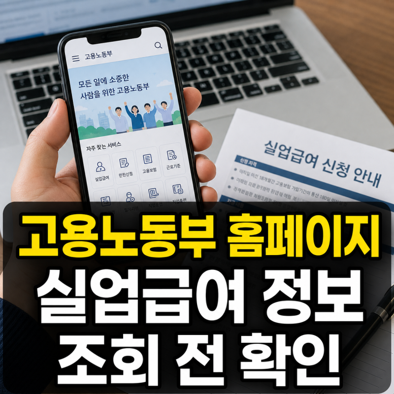 고용노동부 공식 홈페이지 이용법과 실업급여 정보 안내