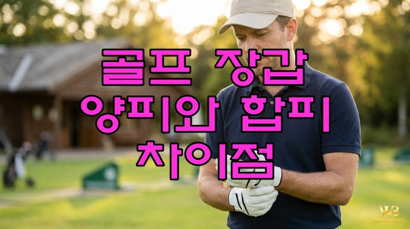 "골프장갑 양피와 합피 차이": 골프 오래 쳤어도 몰랐던 골프장갑의 비밀, 비싼 게 무조건 좋....
