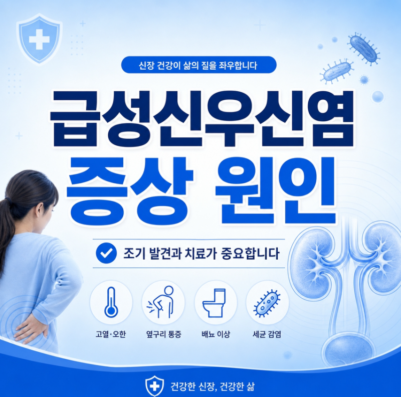 급성신우신염 증상, 원인, 치료부터 음식관리까지!