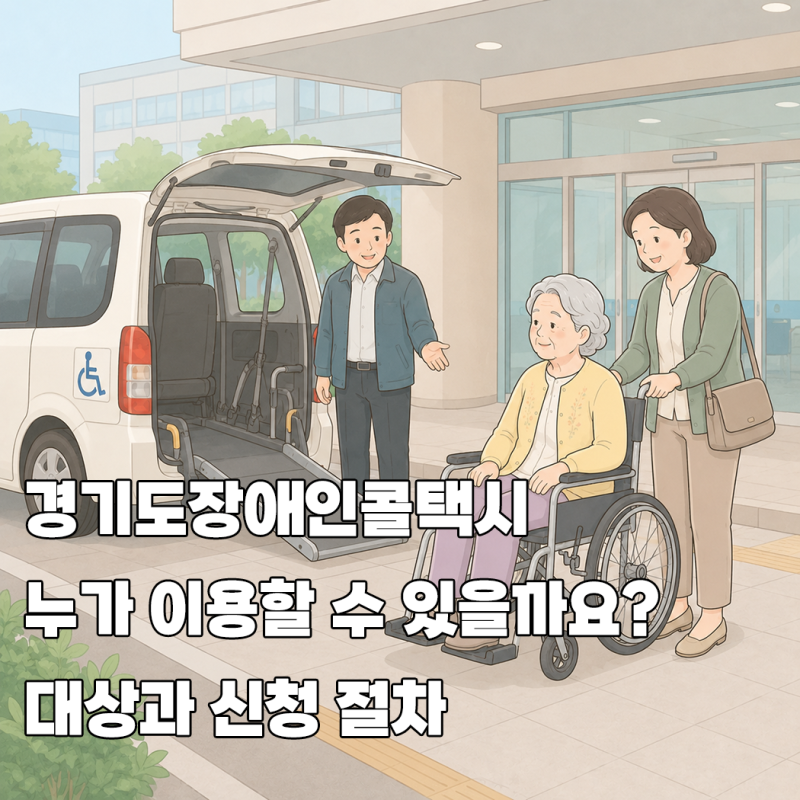경기도장애인콜택시 누가 이용할 수 있을까요? 대상과 신청 절차