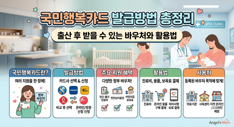 국민행복카드 발급방법 총정리ㅣ출산 후 받을 수 있는 바우처와 활용법