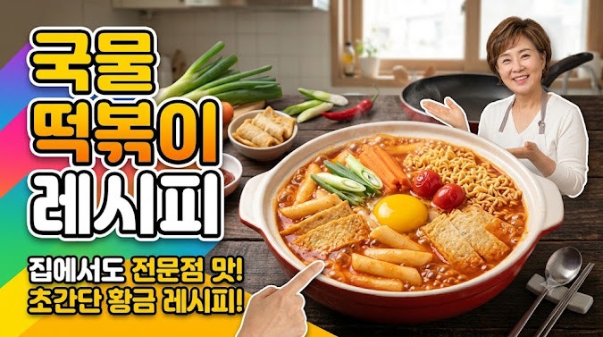 국물 떡볶이 레시피, 실패 없는 황금 비율 양념장과 쫄깃한 떡의 비법