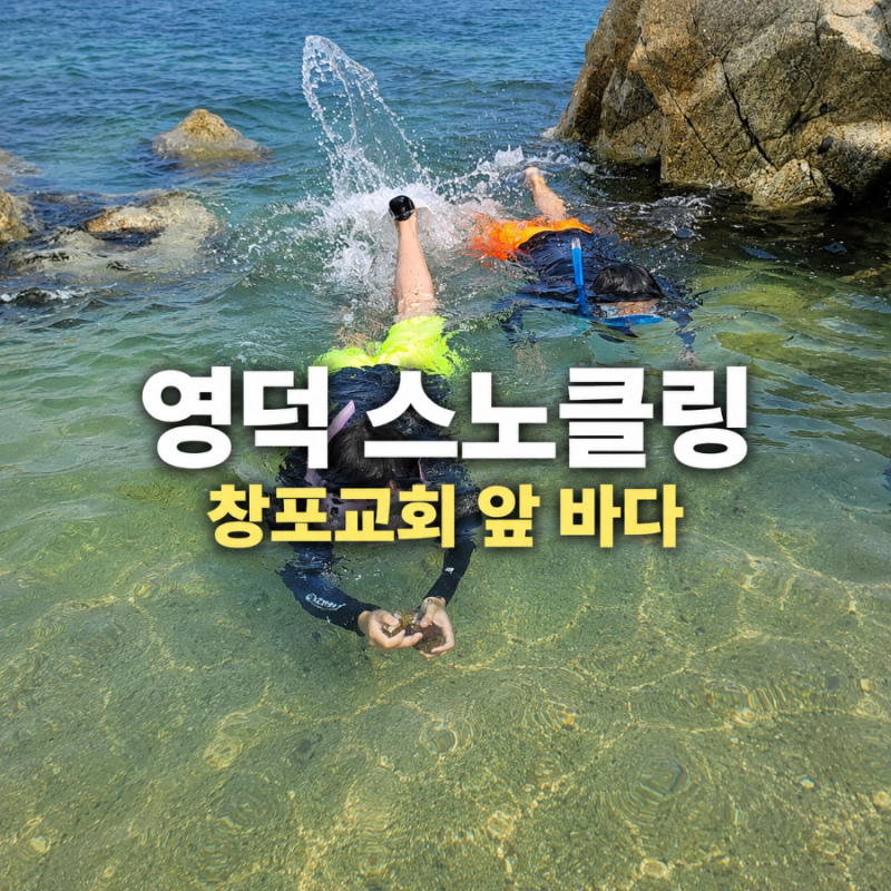 영덕 스노클링 포인트 창포교회 앞 바다 솔직 후기