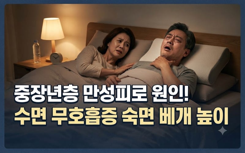 중장년층 만성피로 주범 '수면 무호흡증', 숙면을 부르는 올바른 베개 높이와 침실 환경