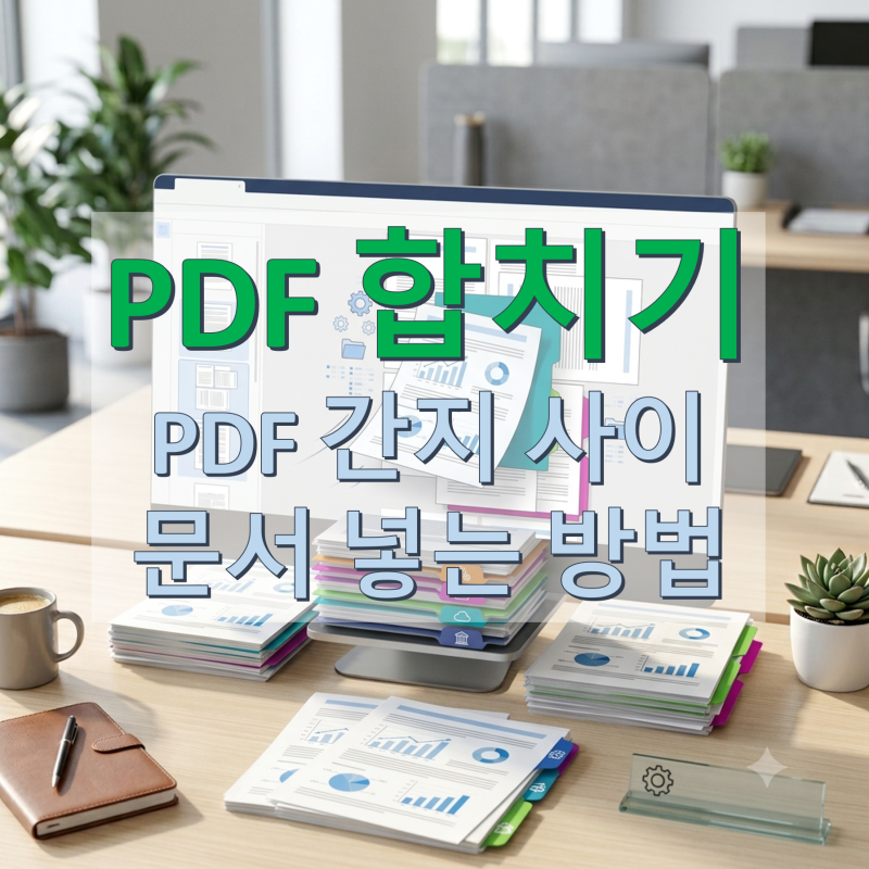 PDF 머지 결합 합치기! 챕터(간지) 사이사이 문서 끼워 넣는 완벽 가이드