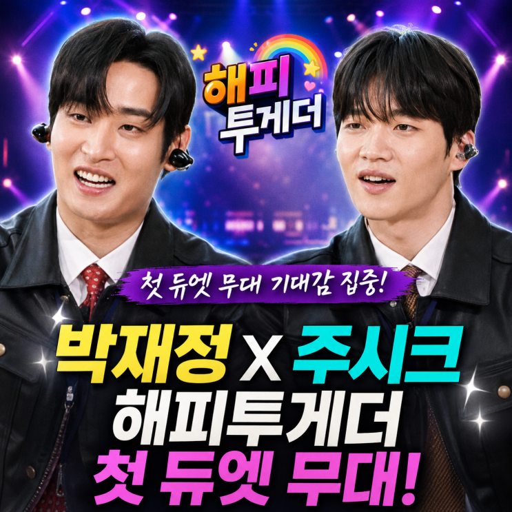 <b>박재정</b> 주시크 해피투게더 첫 듀엣 무대 기대감 집중