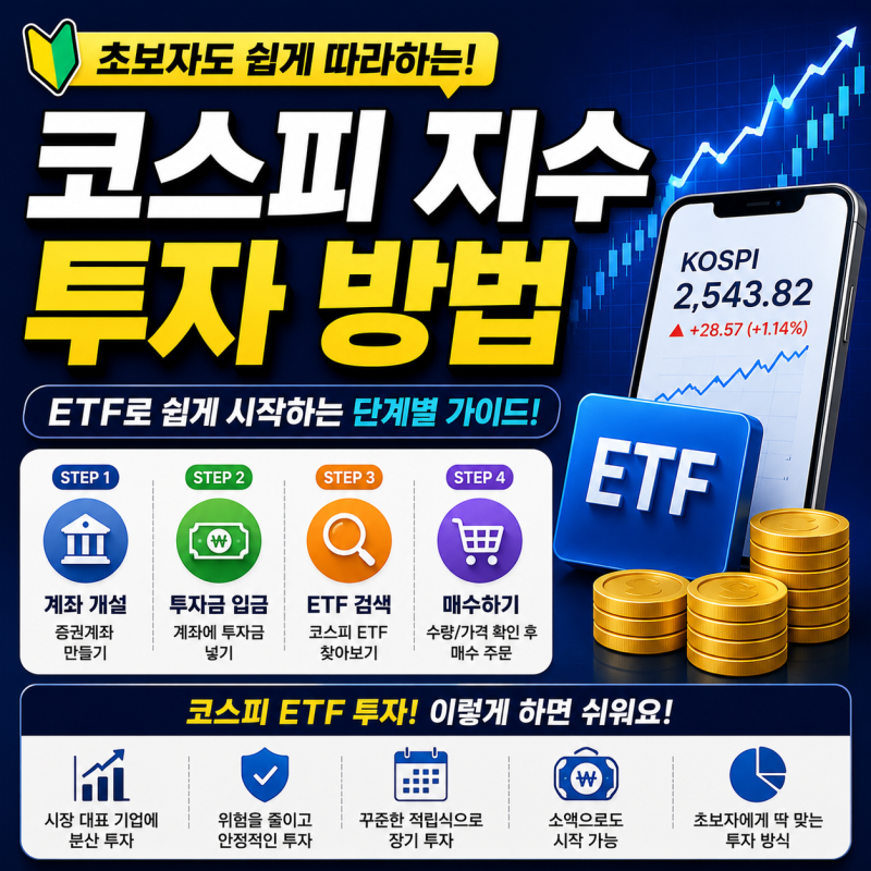 코스피 지수 투자 방법, 초보자도 쉽게 시작하는 ETF 투자 가이드