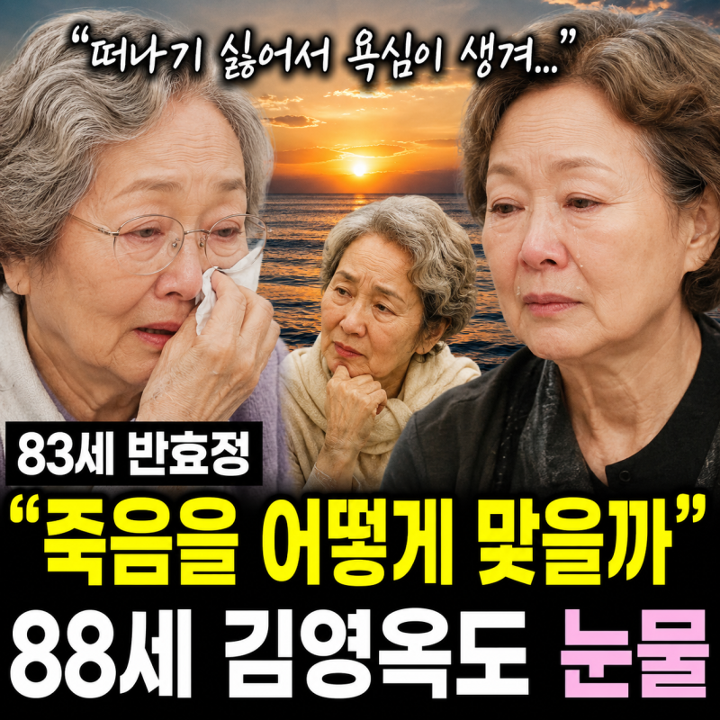 반효정 죽음 발언 왜 화제? "어떻게 맞을까" 눈물의 진짜 의미