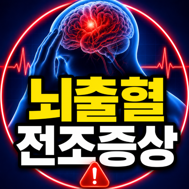 뇌출혈 전조증상, 평소 두통과 절대 다른 위험 신호