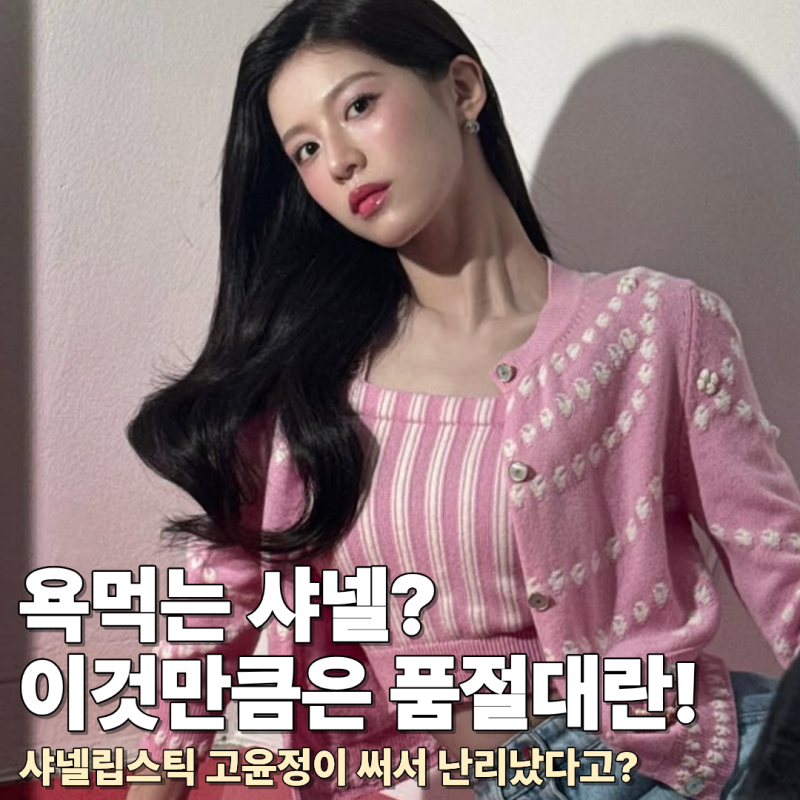 욕먹는 샤넬? 이것만큼은 품절대란! 샤넬립스틱 고윤정이 써서 난리났다고?