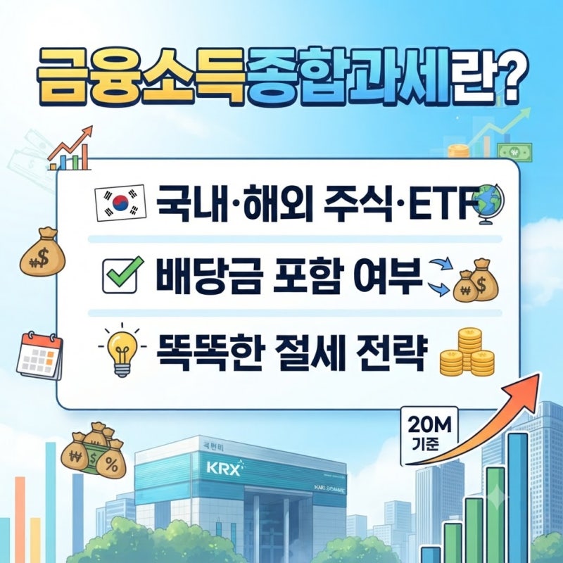 금융소득종합과세란? 배당금 세금폭탄, 매매차익도 포함될까?