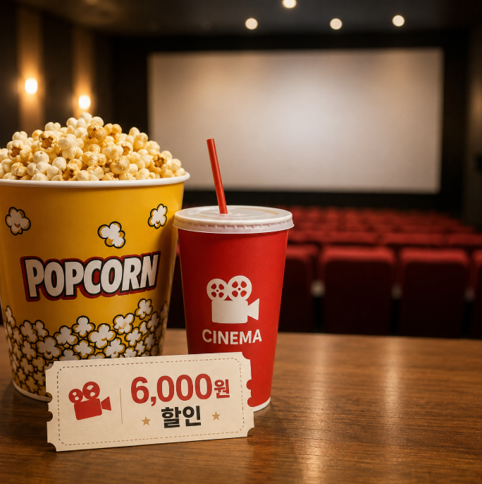 CGV·롯데시네마 영화 6천원 할인 떴다. 메가박스·씨네Q까지 받는 방법