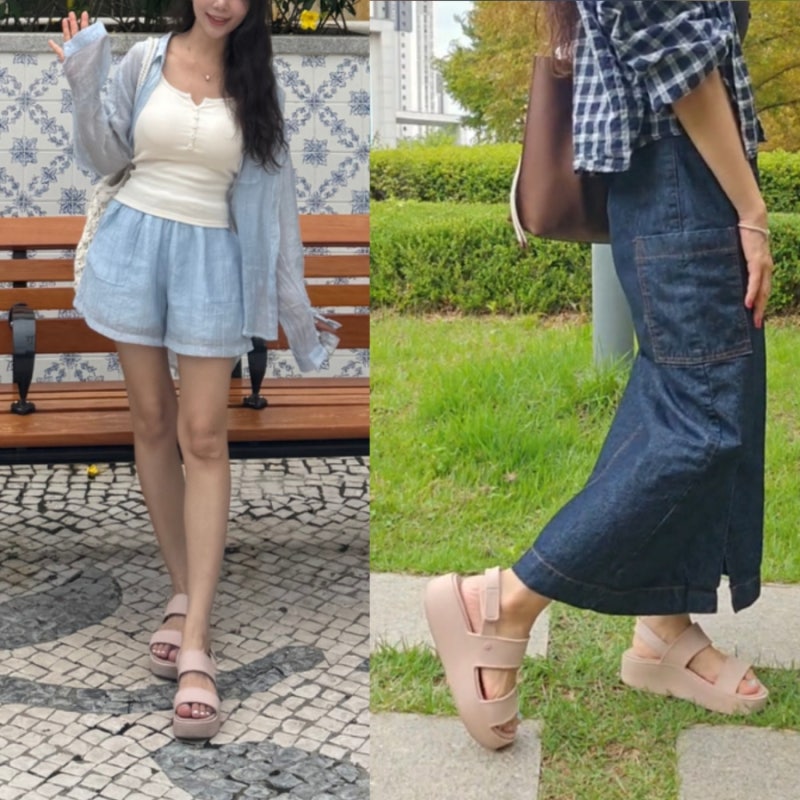 발편한 키높이 여름샌들 스케쳐스 여성 아치핏 업비트 여름내내 신은 후기