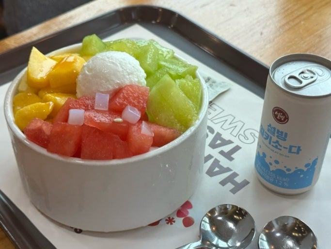 [설빙 신메뉴] 과일화채설빙 수박, 메론, 망고와 요거트 아이스크림 그리고 설빙소다까지! 설....