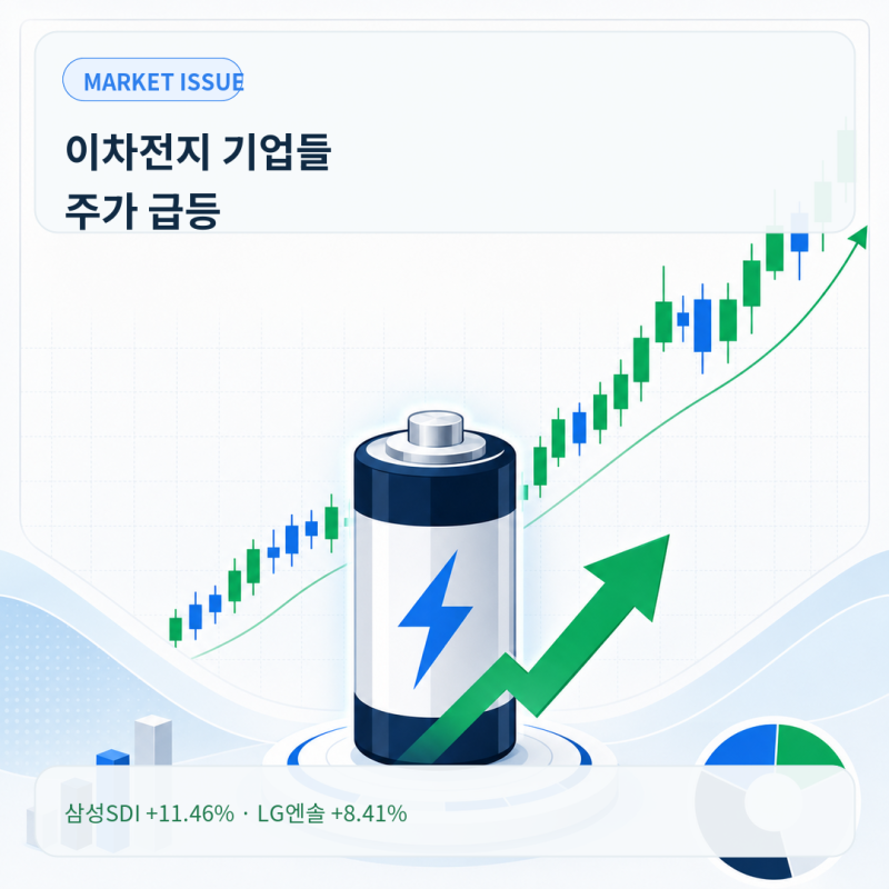이차전지 기업들 주가 급등｜삼성SDI·에코프로비엠·LG에너지솔루션 전망