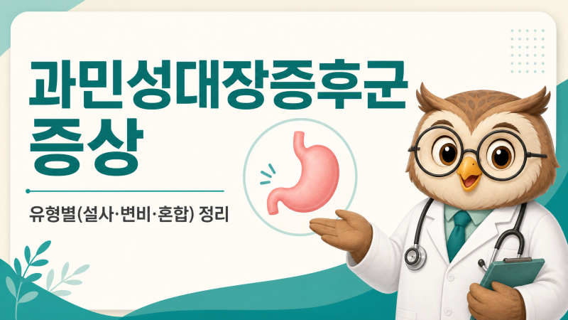 과민성대장증후군 증상·유형 총정리 — 경고 신호까지