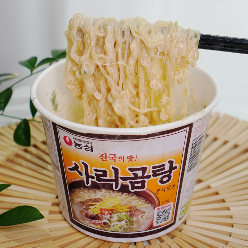 이게 왜 맛있지? 사리곰탕으로 만드는 꾸덕한 크림파스타 컵라면 버전