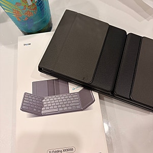 아이노트 터치패드 블루투스 무선 접이식 키보드 x-folding XK905B