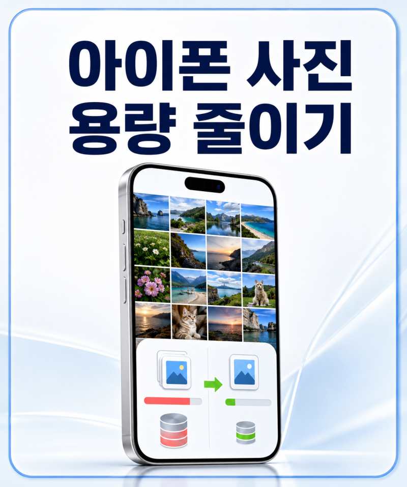 아이폰 사진 용량 줄이기, 화질 손상 줄이고 저장 공간 확보하는 방법