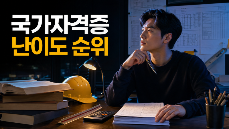 국가자격증 난이도 순위, 직종별 비교 기준 정리