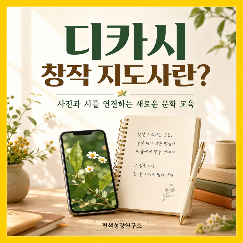 편샘의 강의_디카시 창작 지도사란? 사진과 시를 연결하는 새로운 문학 교육