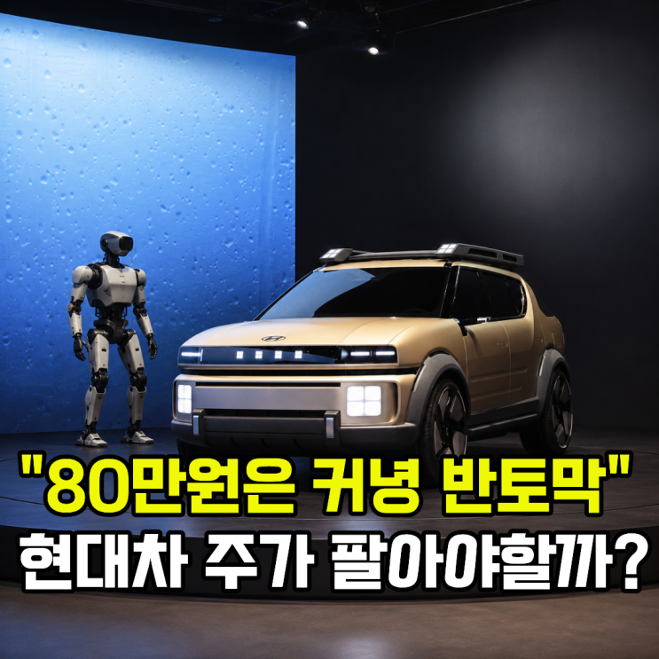 "80만원 간다더니 40만원 반토막" <b>현대차 주가</b> 지금 팔아야 할까?